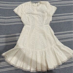 ZIMMERMANN Mercer Flutter Dress White